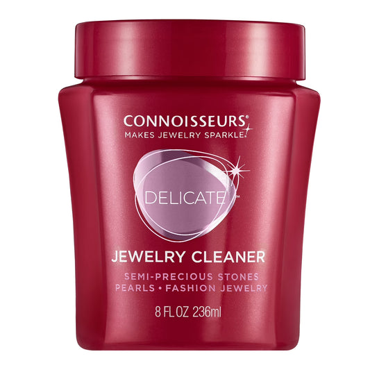 Delicate Jewelry Cleaner Solution for Pearls, Gemstones, and Fashion Jewelry, 8 Fl Oz